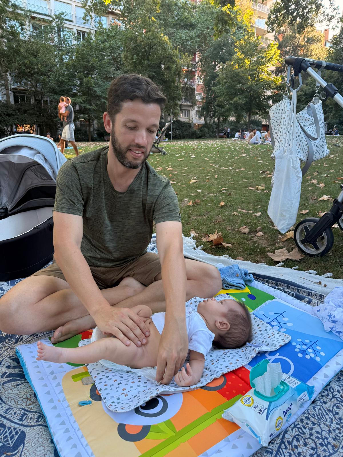 En el Parc del Turó en Barcelona, Agosto 2025